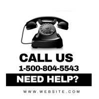 call us Instagram Post template