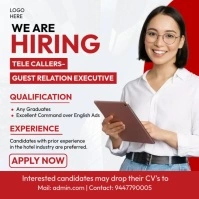 Callers Guest Hiring Instagram Post template