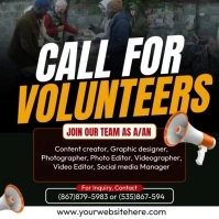 Calling All Volunteers Publicación de Instagram template