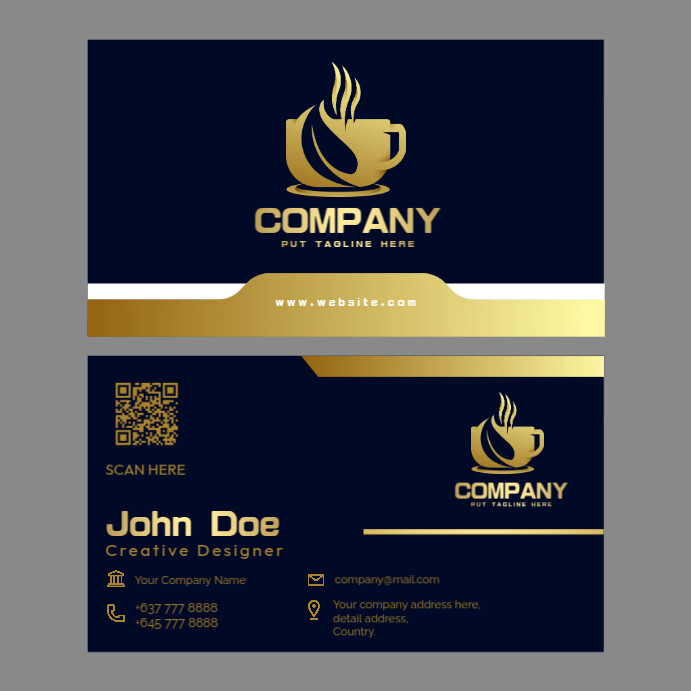 Calling Card Template Instagram Post