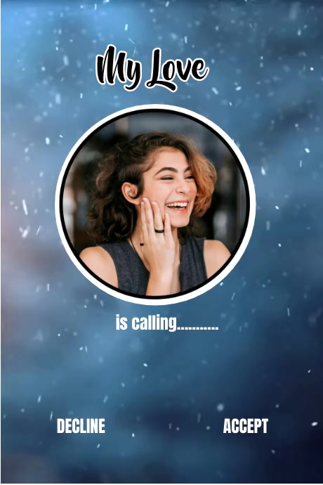 calling notification blue flyer Template | PosterMyWall