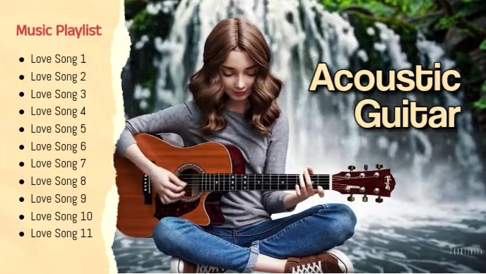 Calm Acoustic Guitar Thumbnail Templat | PosterMyWall