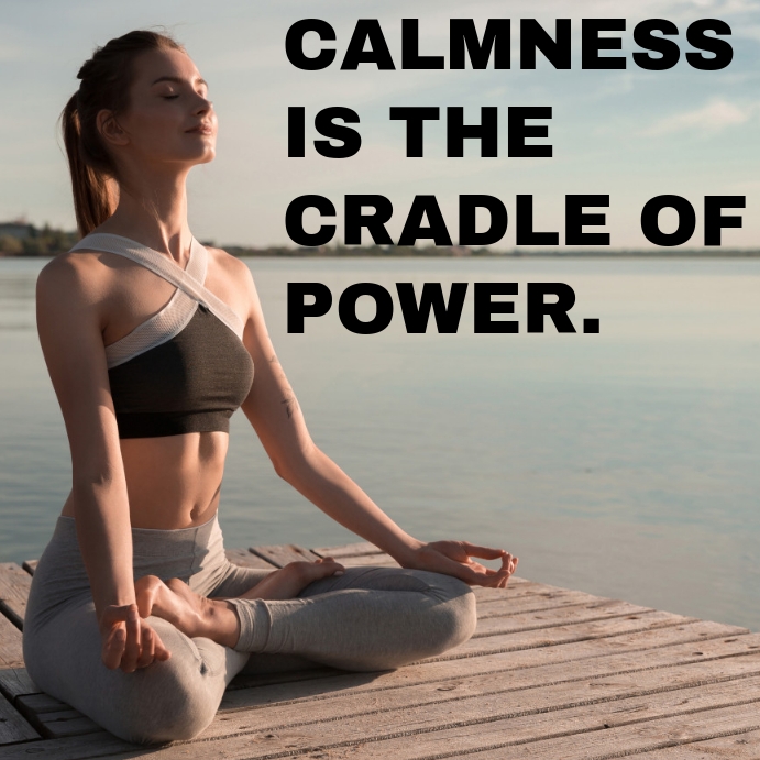 CALM AND POWER QUOTE TEMPLATE | PosterMyWall