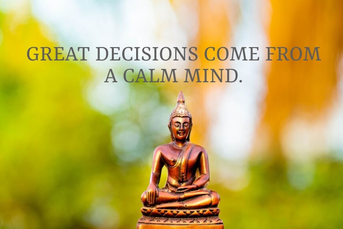 CALM MIND QUOTE TEMPLATE | PosterMyWall