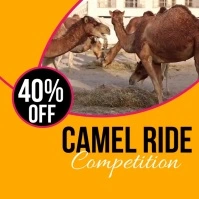 camel ride Logotipo template