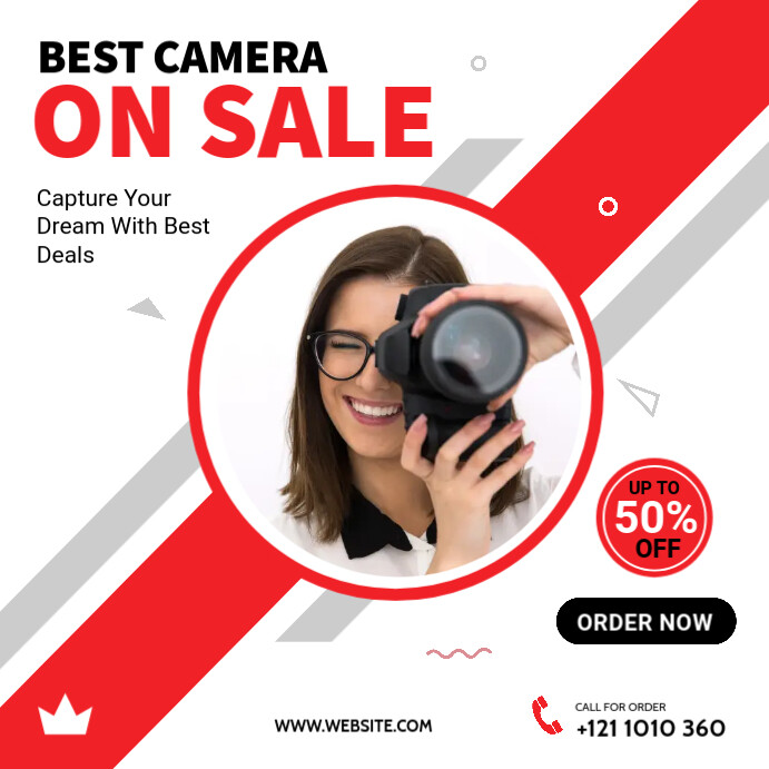 Camera Offer Banner Template | PosterMyWall