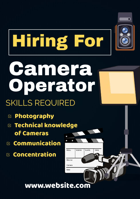 Camera operator A1 template