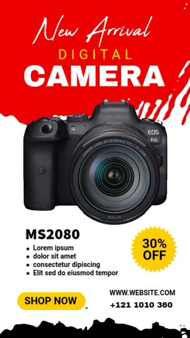 Camera Sale Banner Ad Template | PosterMyWall