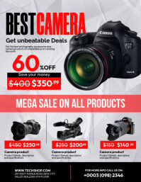 Noir Camera Sale Flyer Template