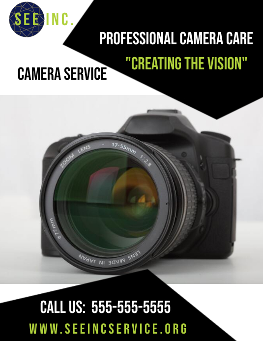 Camera Service Flyer (US Letter) template