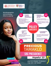 Campaign, Election Flyer ใบปลิว (US Letter) template