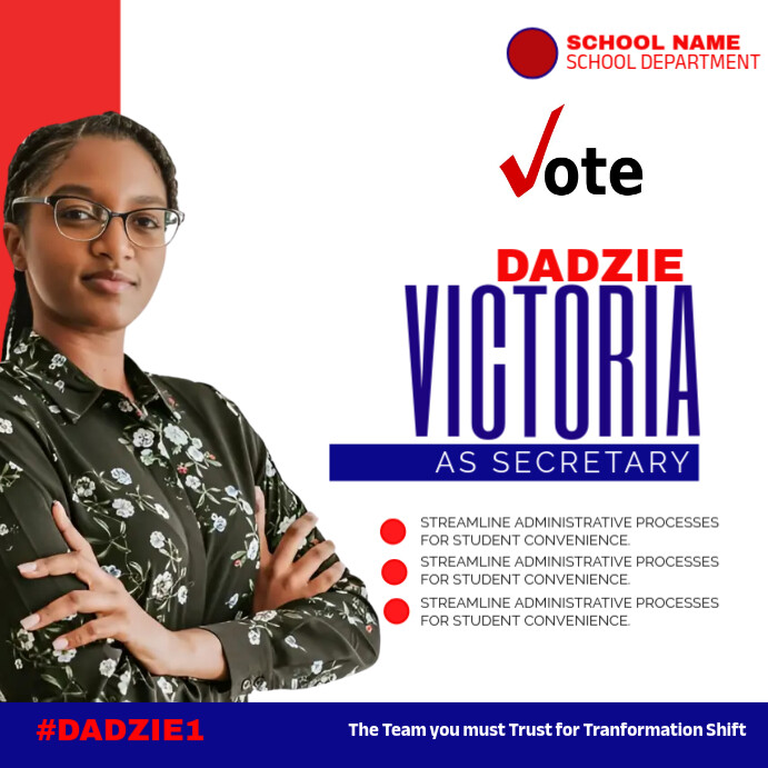 Campaign, Election Flyer Instagram Plasing template