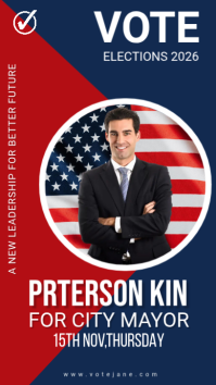 Violet Election Campaign Instagram Story Template
