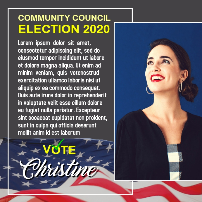 Campaign Candidate Election Template | PosterMyWall