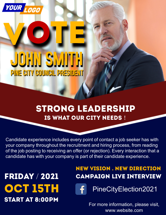 Copy of Campaign candidate template | PosterMyWall