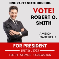 Election Campaign Instagram Post Template | PosterMyWall