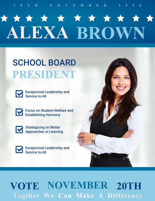 Copy of campaign election poster template ,, | PosterMyWall