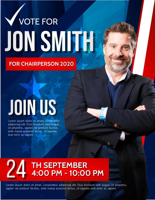 Campaign Flyer, Vote, Election template