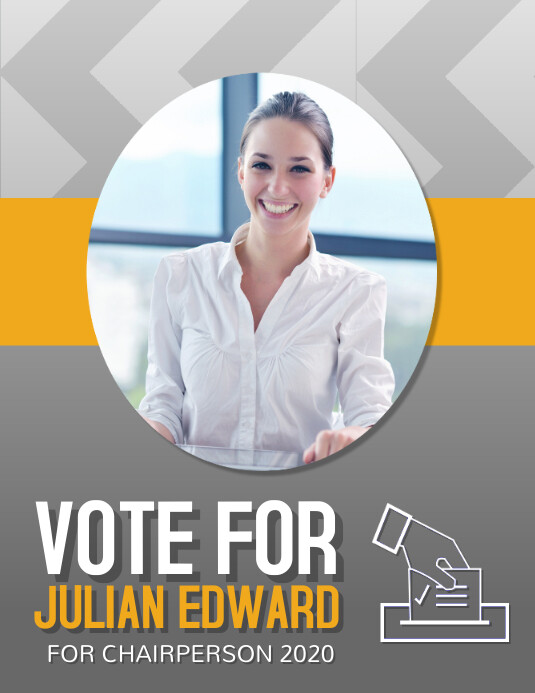 Campaign Flyer, Vote Ulotka (US Letter) template