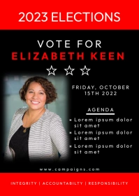 Campaign Flyer A6 template