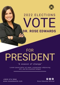 Campaign Flyer A6 template