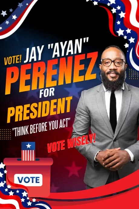President Photo Design Campaign For President Poster Template | PosterMyWall