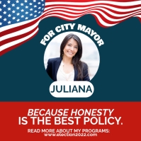 School Election Campaign Instagram Ad Editabl Template | PosterMyWall