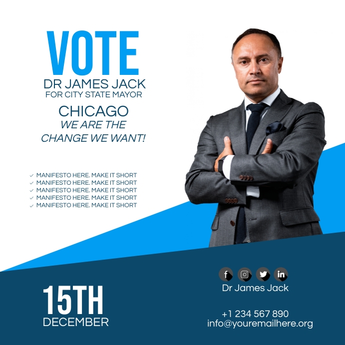 campaign poster Template | PosterMyWall