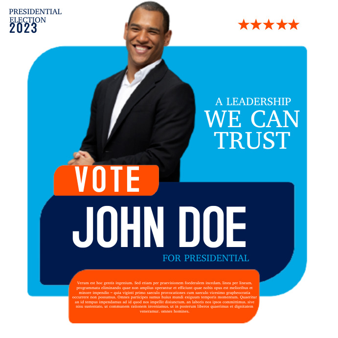 Campaign Poster Template PosterMyWall