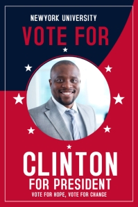Republican candidate VOTE POSTER pink red Template | PosterMyWall