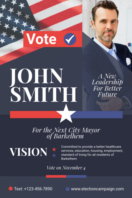 Campaign Poster Template | PosterMyWall