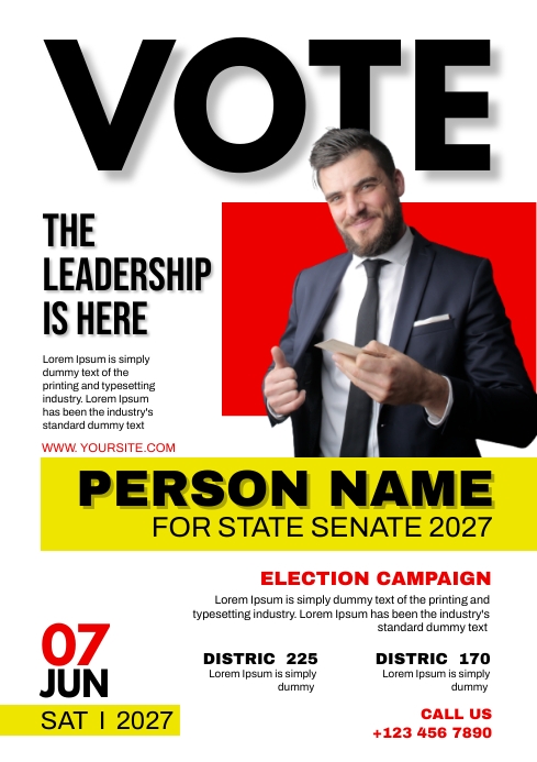campaign poster Template | PosterMyWall