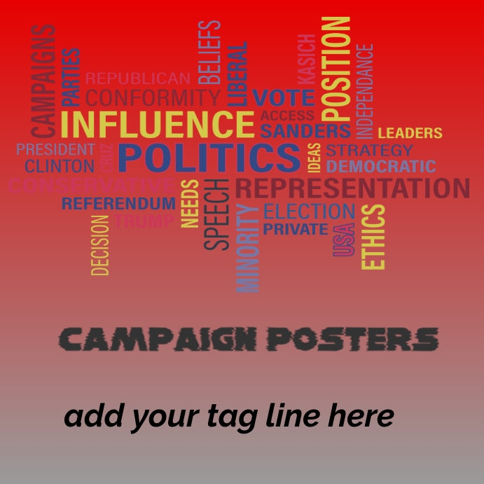 campaign poster Template | PosterMyWall