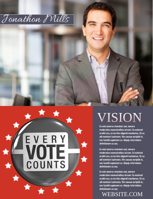 Campaign template PosterMyWall