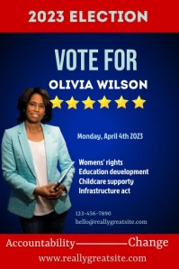 Campaign poster template | PosterMyWall