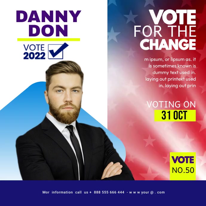 campaign posters ad video design flyer Template | PosterMyWall
