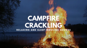 campfire crackling youtube video thumbnail template