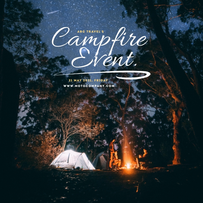 Copy of CampFire Event Instagram Poster PosterMyWall