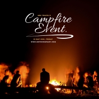 CampFire Event Instagram Poster Instagram-bericht template
