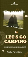 Camping Ads Roll Up Banner 3' × 6' template
