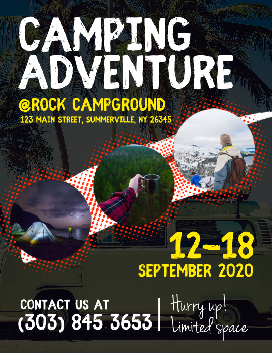 Camping Adventure Flyer Template PosterMyWall