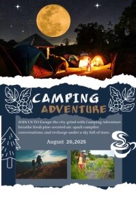 Camping Adventure Template Poster