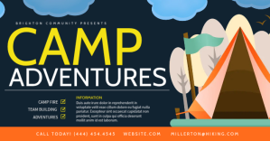 camping Facebook Shared Image template