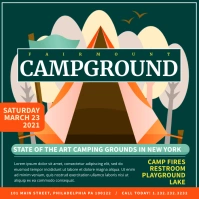 Camping Publicação no Instagram template