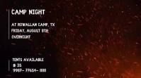 CAMPING VIDEO FLYER TEMPLATE Ecrã digital (16:9)