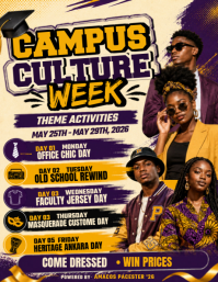 Campus Culture Week Theme Activities Volantino (US Letter) template