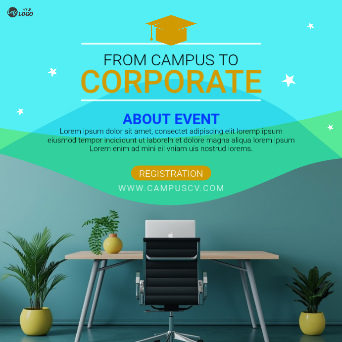 Campus Hiring Event Post Template | PosterMyWall