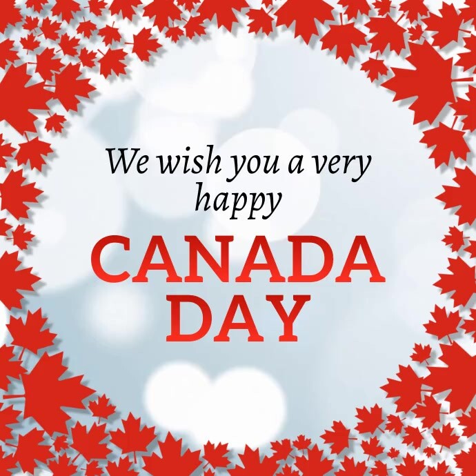 Canada Day, Greetings template