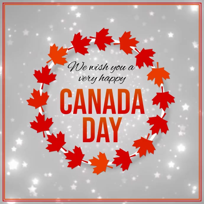 Canada Day, Happy Canada Day Instagram Post template