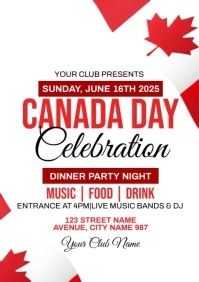 Canada Day Celebration A4 template